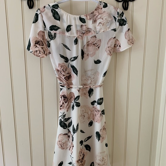 Dynamite Floral Mini Wrap Dress - Picture 2 of 3